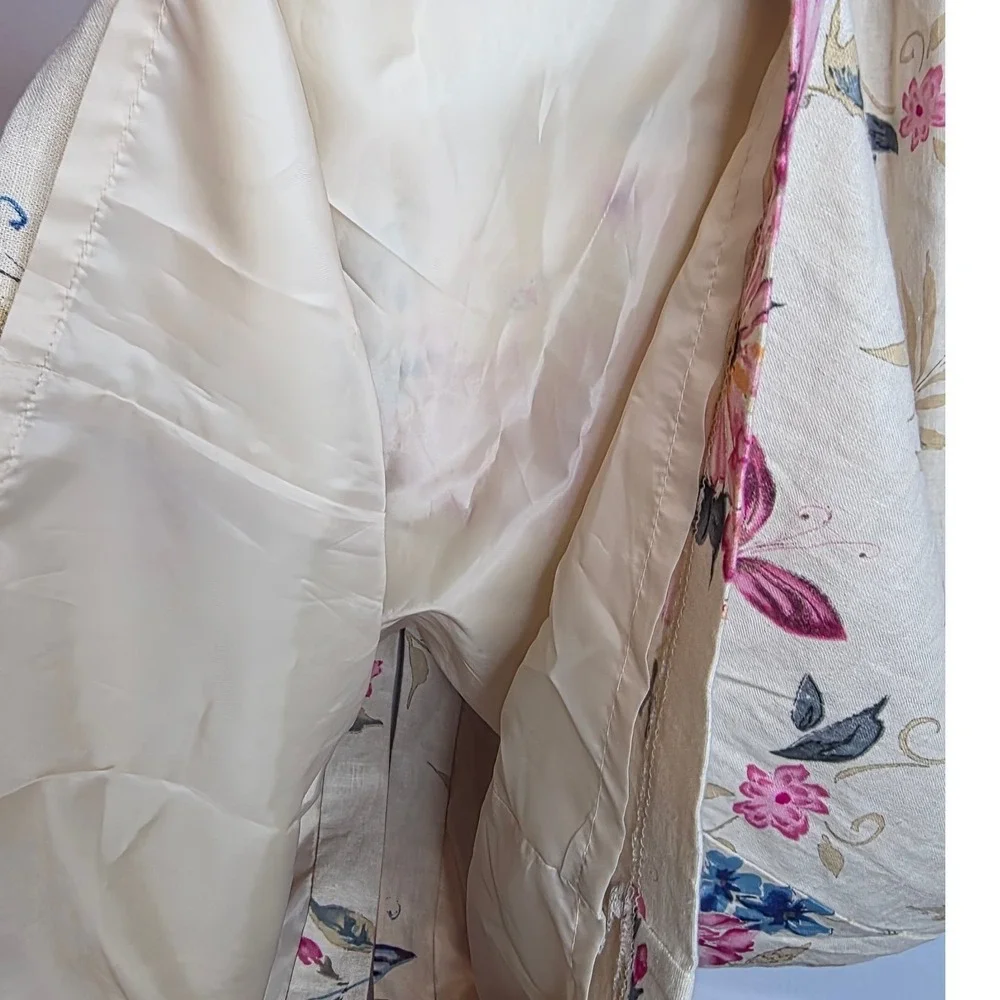 Ultra Dress New York Floral Butterfly Sheath Women Size 12‎ Beige Wedding guest - Picture 6 of 9